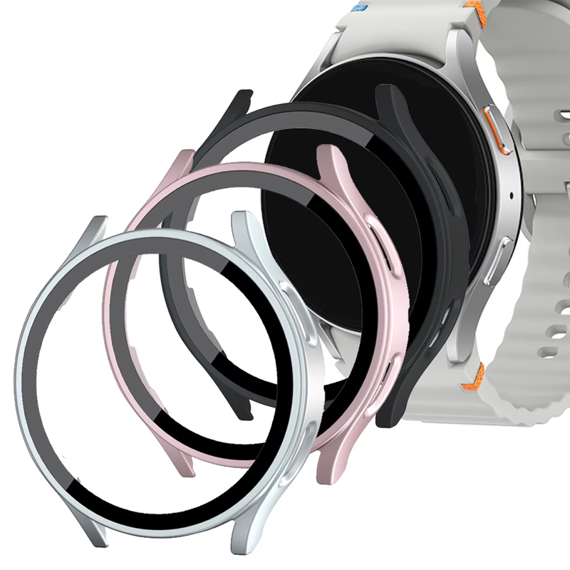 Samsung Smartwatch Accessories - Hard Matte PC Case With Tempered